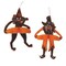 12 Pack Bulk Vintage Halloween Tango Witch/Cat Decoration Set